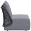 Chaise de patio avec coussins Lessing