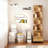 6 Tier Rotating Bookshelf, 360° Display Round Spinning Bookshelf With Wheels And Drawer, Space-Saving, Small Space Rotating Bookshelf Tower-125465659