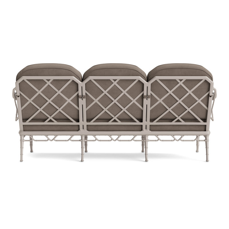 Calcutta Outdoor 3 - Seat Patio Sofa, Fusion Neptune, Dove