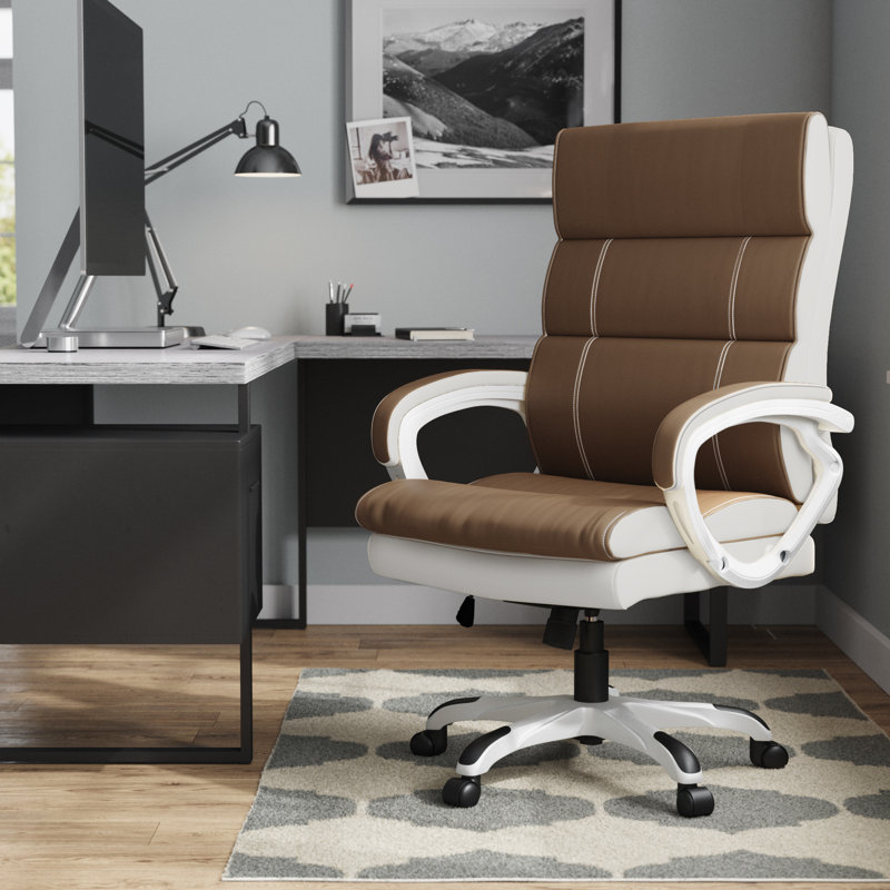 Fauteuil de direction Riggi, Brun