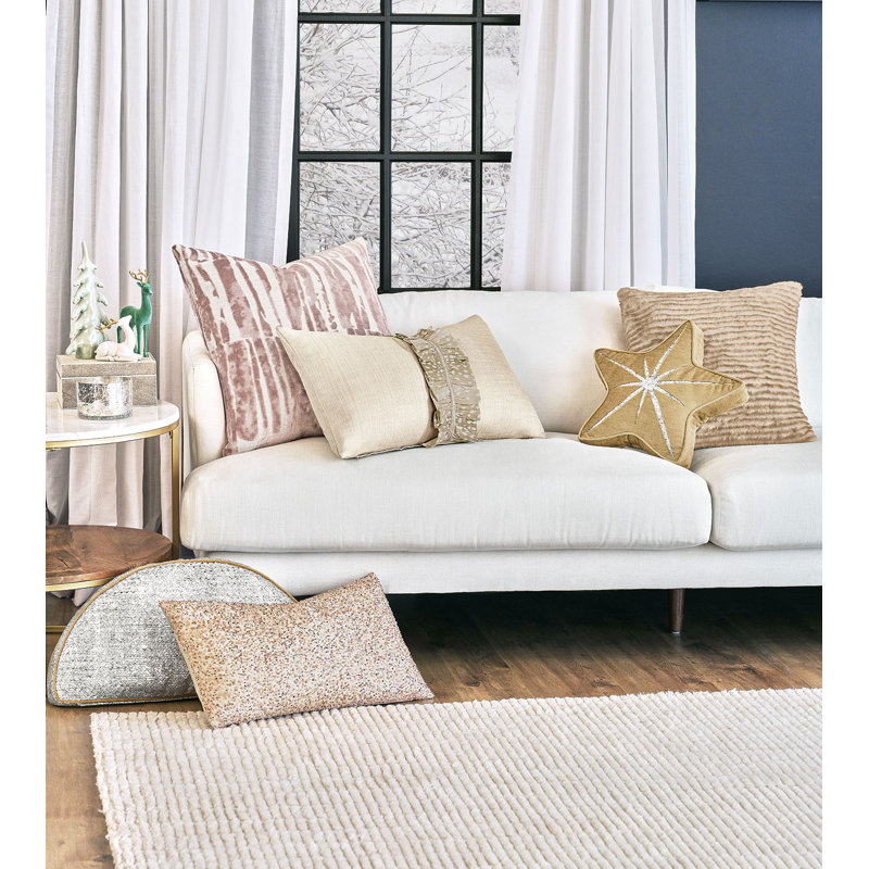 Holiday Glam Demilune Pillow Cover & Insert