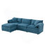 Canapé modulaire luxueux en chenille avec plusieurs conforts pour le salon