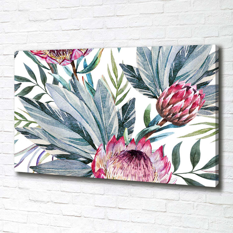 Protea - No Frame Print on Canvas