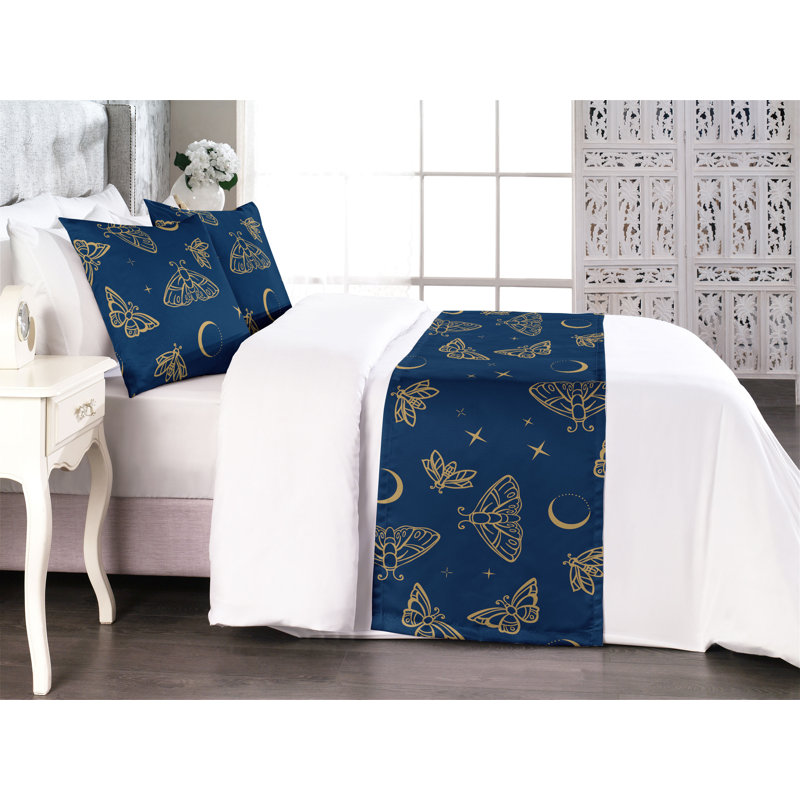 Ensemble de chemin de lit Ambesonne Astrology Boho Moon Star, Très grand