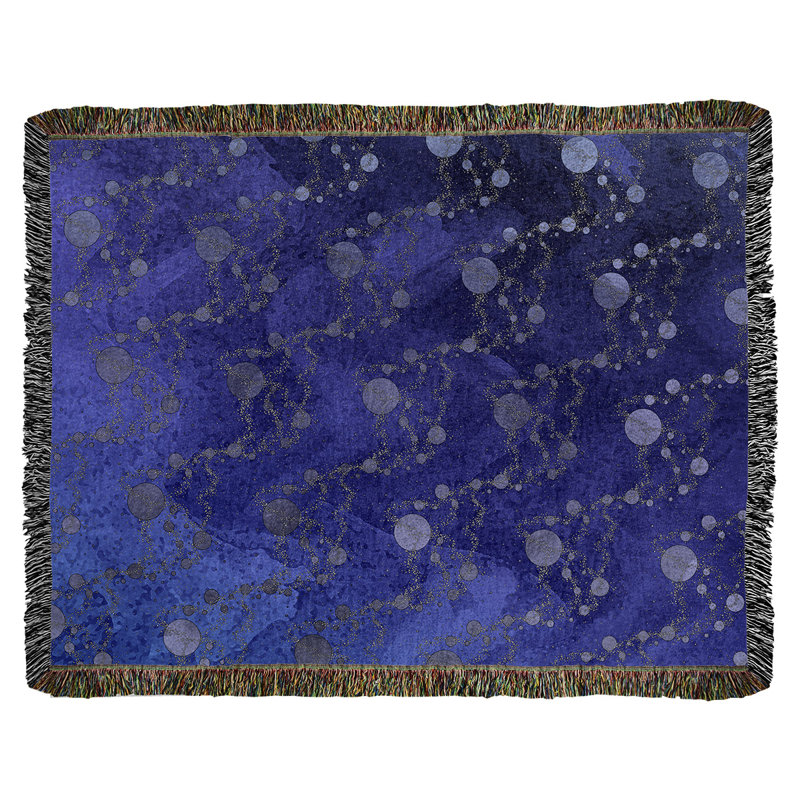 Couverture tissée Katelyn Elizabeth, l 60 po x L 80 po, Bleu