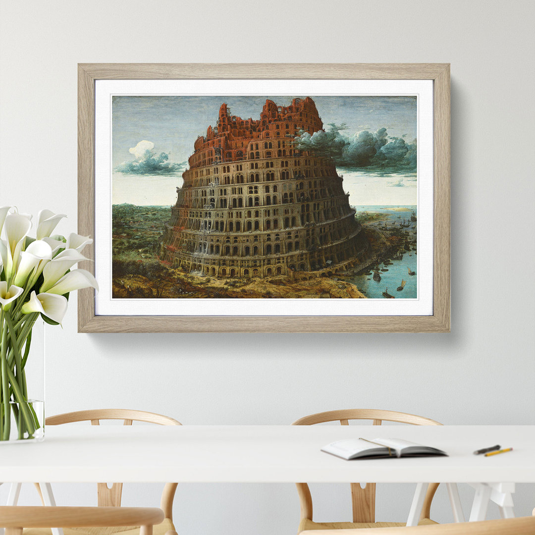 The Tower of Babel by Pieter Bruegel the Elder - Picture Frame Painting