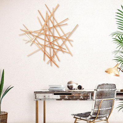 Handmade Modern Abstract Wall Decor on Metal