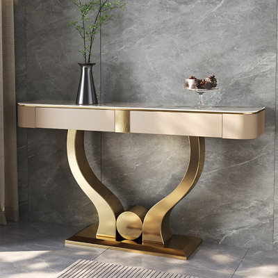 Italian style metal console table