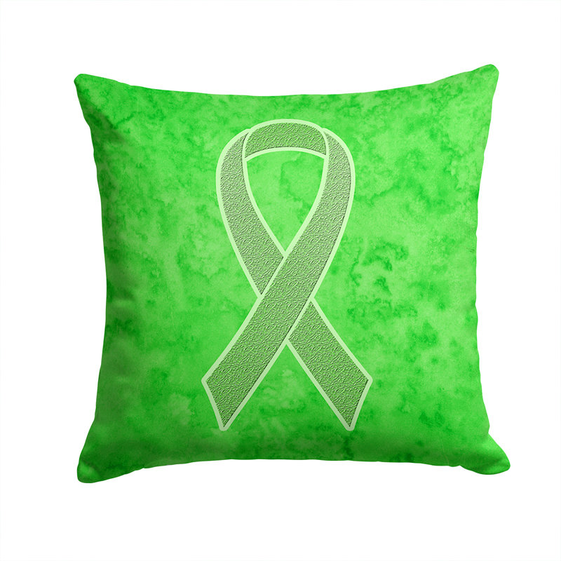 Housse de coussin d'extérieur carré Ribbon for Lymphoma, H 18 po x l 18 po x P 5,5 po