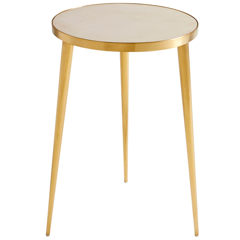 Bremen End Table, Creamy Amber
