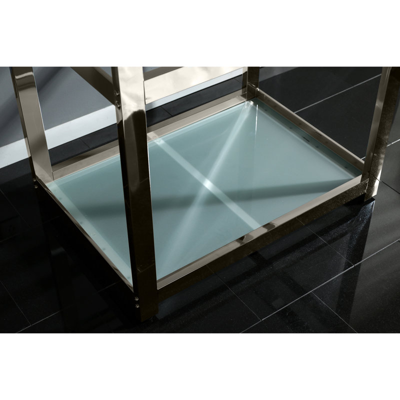 Fauceture 31" Single Bathroom Vanity, Polished Nickel