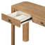 Console 52 po rustique avec coins arrondis et 3 tiroirs dissimulés-957782680