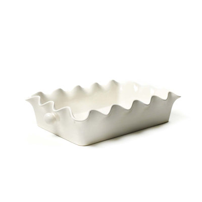 Casserole Signature à volants 14 blanc