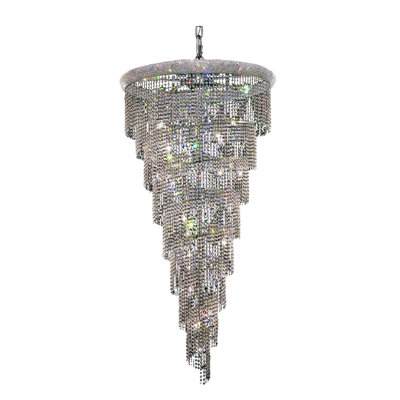 Sterns 26 - Light Dimmable Tiered Chandelier