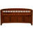 Rabeea 50" Wood Lift Top Split Seat Slat Back Storage Bench