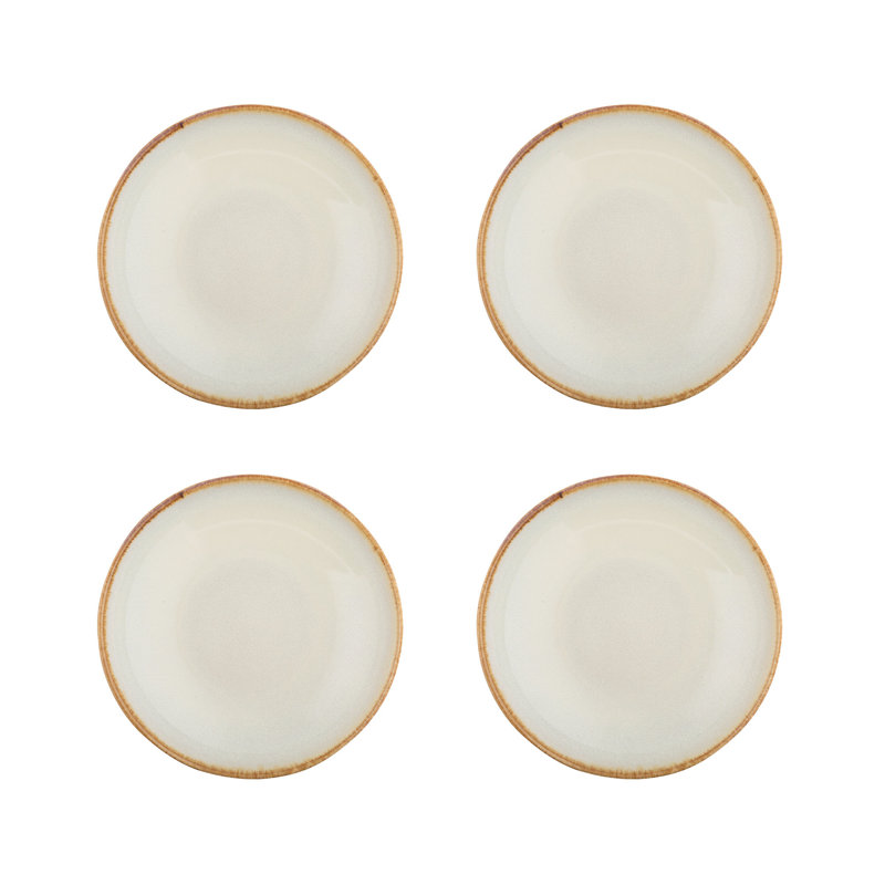 Reactive Dinnerware Pasta Bowls, Cream