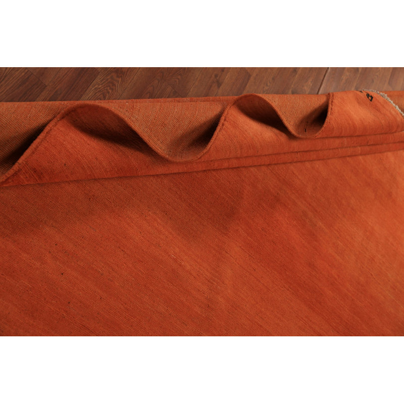 Tapis orange orange Gabbeh 7 x 9