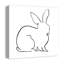«», art sur toile Simple Rabbit Sketch