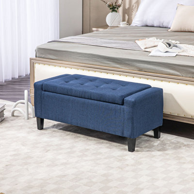 Repose-pieds avec rangement Homcom