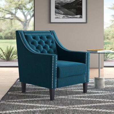 Fauteuil capitonné de 26,7 po de largeur Curtis