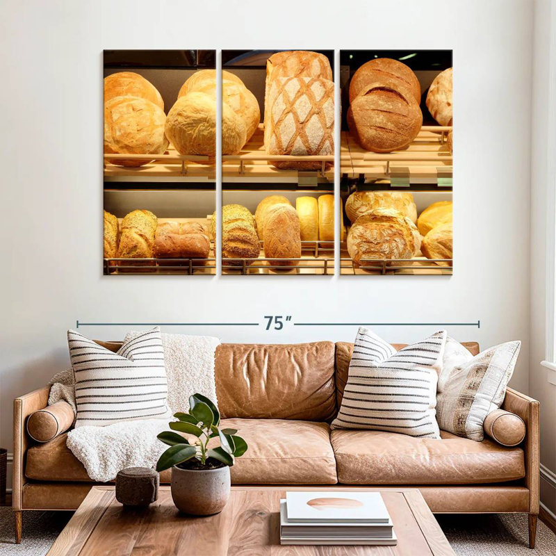Yarlin Artisan Loaves, 42" H x 65" W