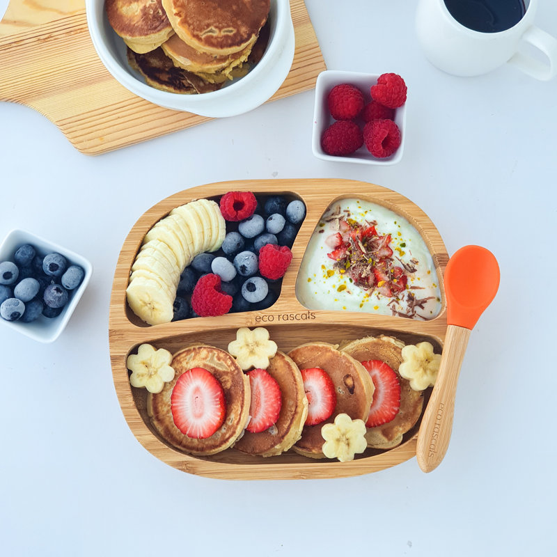 Bamboo Toddler Plate, Orange