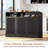 2x13-Gal Curved Tilt-Out Trash Cabinet with Hooks-136920120-136920122