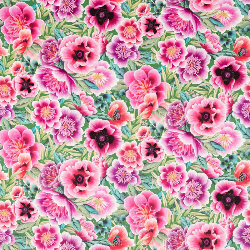 Marsha Fabric, Apple/Peony/Magenta