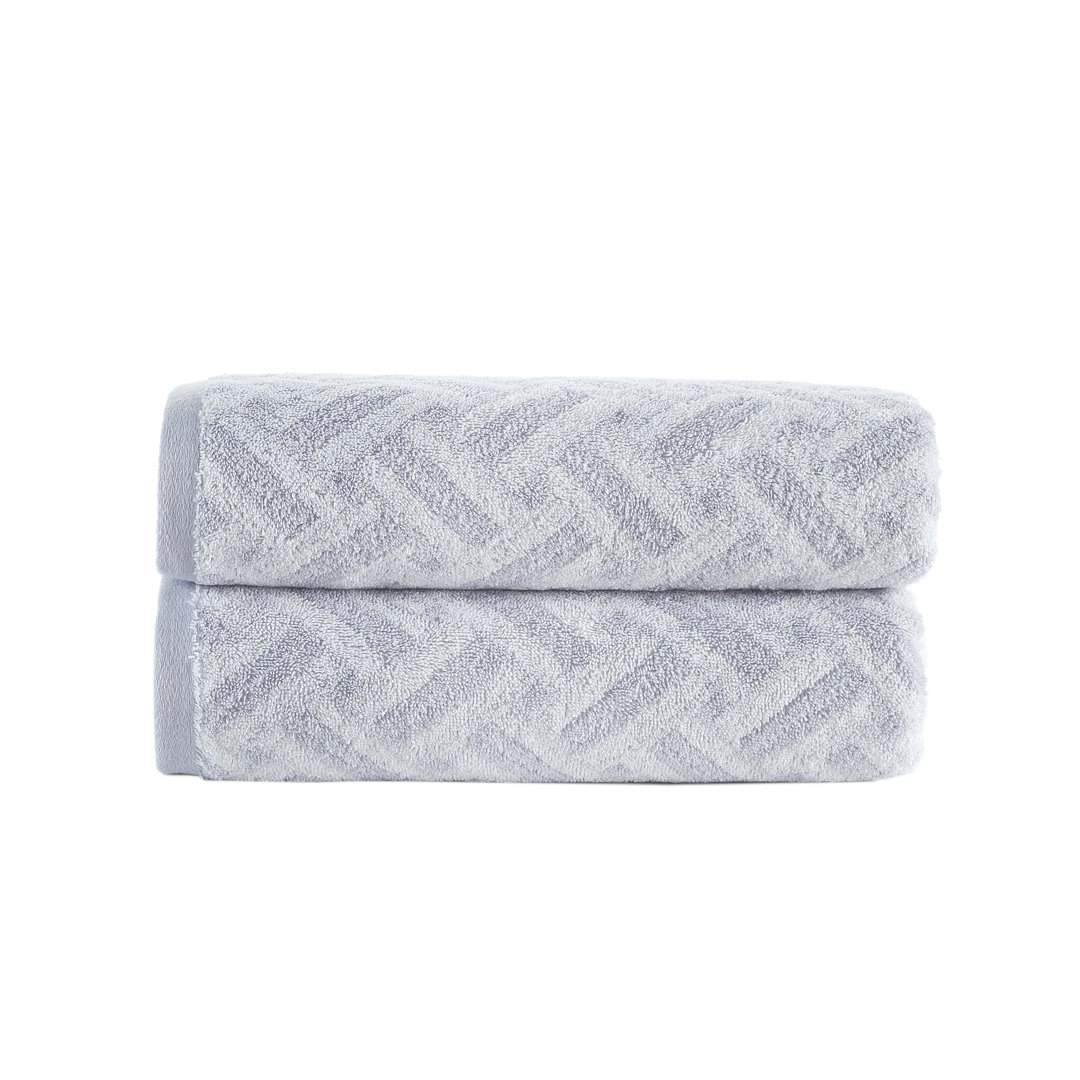 Brooks Brothers Criss Cross Stripe 2 Pcs Bath Sheets (Set of 2) Brooks Brothers 