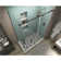 Coraline 60" W x 32" D x 80" H Frameless Rectangle Sliding Shower Enclosure with Fixed Panel