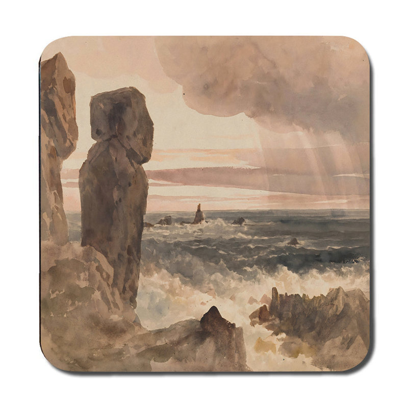 Seascape Rock Formations Placemats And Coasters Set Artwork