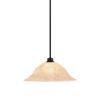 Stem Hung Pendant Shown With 20" Italian Marble Glass