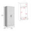 2-Piece Bedroom Set, Armoire + Dresser, White