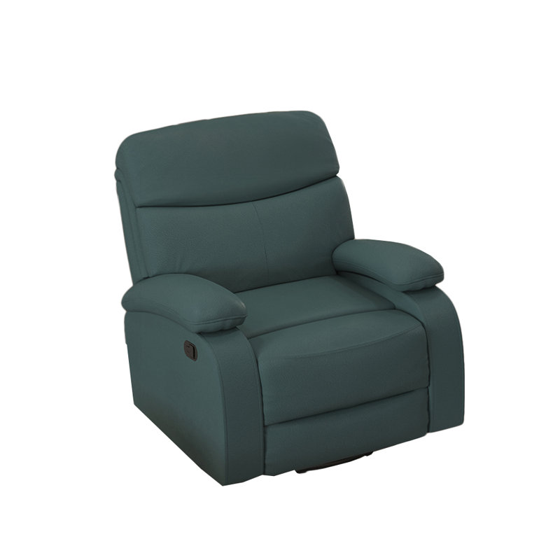 Fauteuil inclinable Sejal, Similicuir bleu sarcelle