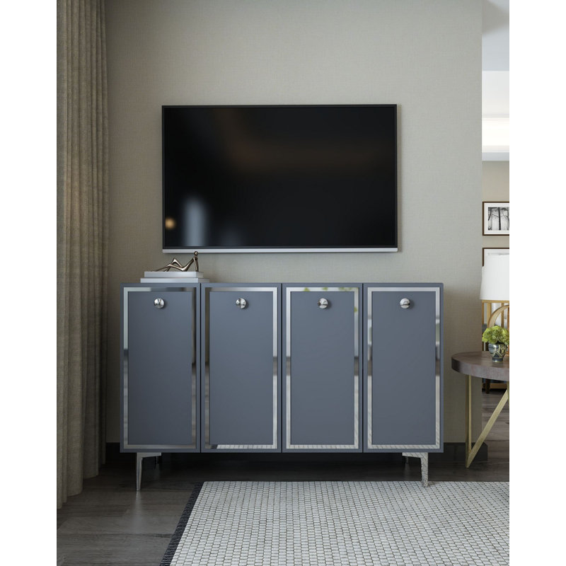 Console Esposito, Anthracite + argent