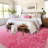 Living Room Rug 8x10 Modern Ombre Rug Washable Rug Distressed Pink Rug, Soft Stain Resistant Rug, Non Slip Low Pile Thin Rug, Indoor Foldable Printed Rug for Bedroom, Nursery-791310169-791310172