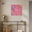 Art mural Maximalist sous-sol en toile rose par Art Remedy-104334606-104334615