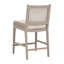 Tabouret de comptoir en tissu Leo