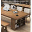 Élégant bureau long avec rangement ouvert-1100966487