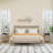White Nightstands Set of 2, Modern Bedside Table, Sofa End Table with Storage Shelf-515271750