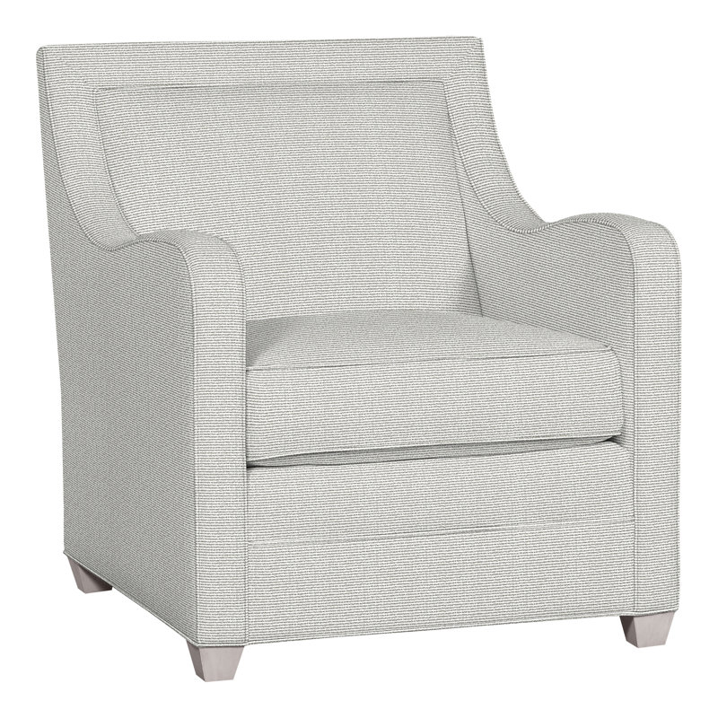 Haden 31.5" Chair, Dove Gray, Callaloo Cotton