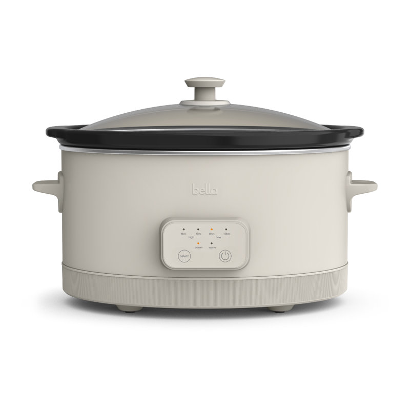 Oatmilk 6-Quart Programmable Ceramic Slow Cooker with Timer