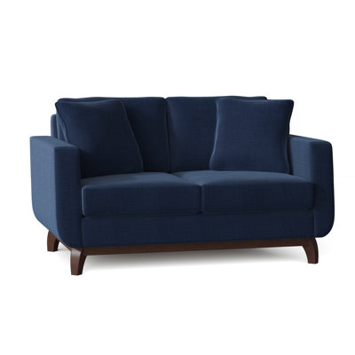 Causeuse à accoudoirs carrés de 60 po avec coussins réversibles Loy