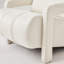 Fauteuil d'appoint en tissu de lin