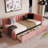 Upholstered Daybed With 2 Storage Drawers Twin Size Sofa Bed Frame No Box Spring Needed, Linen Fabric