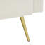 Bosco Sofa Bed Adjustable Backrest Angles With Gold Legs, Cushions And Side Storage Pockets-581021646