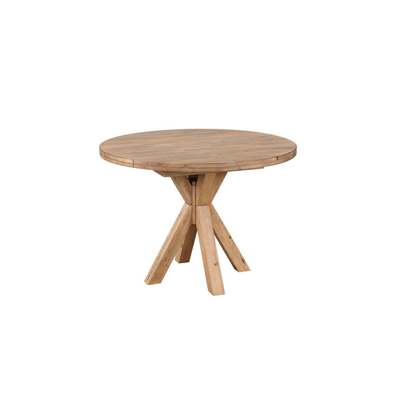 Table de salle à manger à rallonge en bois massif