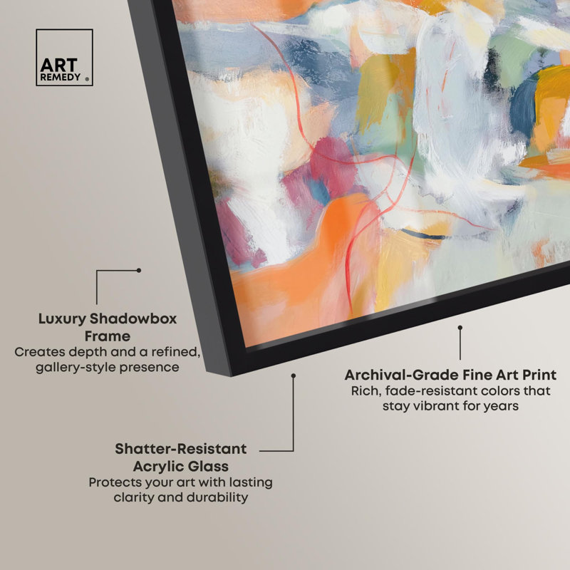 «Canyon Fire II», reproduction d'art abstrait par Art Remedy, H 31 po x l 46 po, Noir
