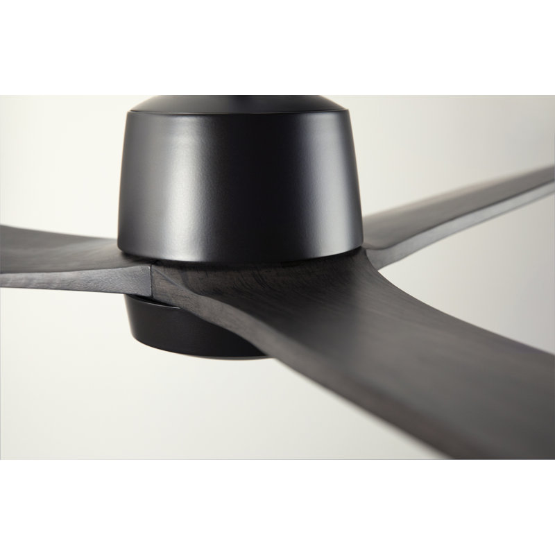 Arbor Downrod Ceiling Fan, Dark Bronze, Wall Control, Ebony