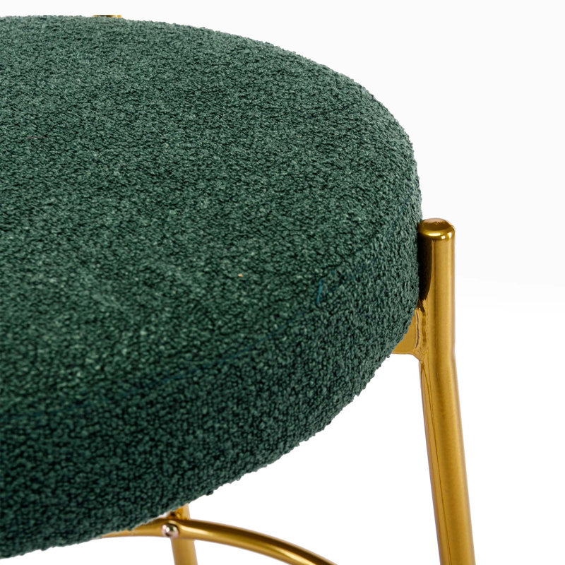 Comrad Upholstered Counter Stool, Green